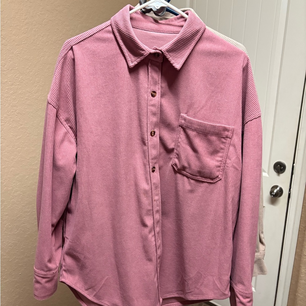 Amazon Essentials Pink Women's shacket